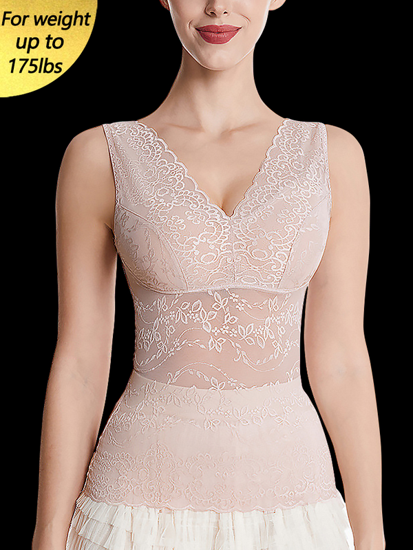 Mulberry Silk Lace Soft Wireless Bra Tank Top