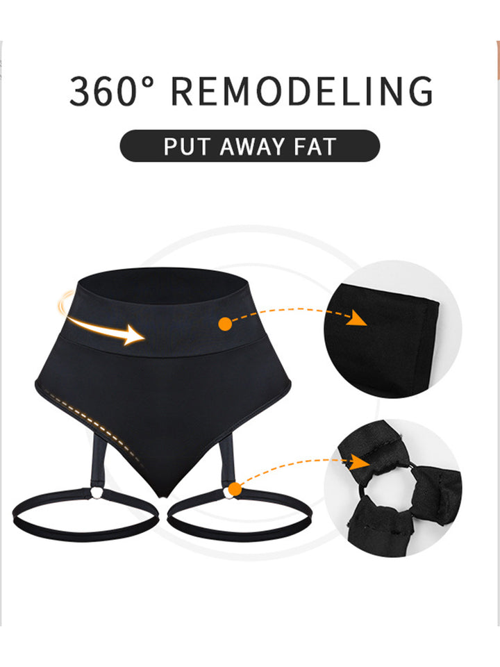 Solid Color Waist Hip Lifting Yoga Shorts