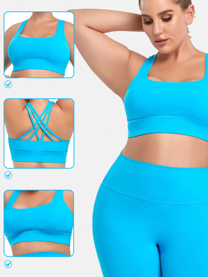 High-Elastic Breathable Yoga Set with Padded Sports Bra