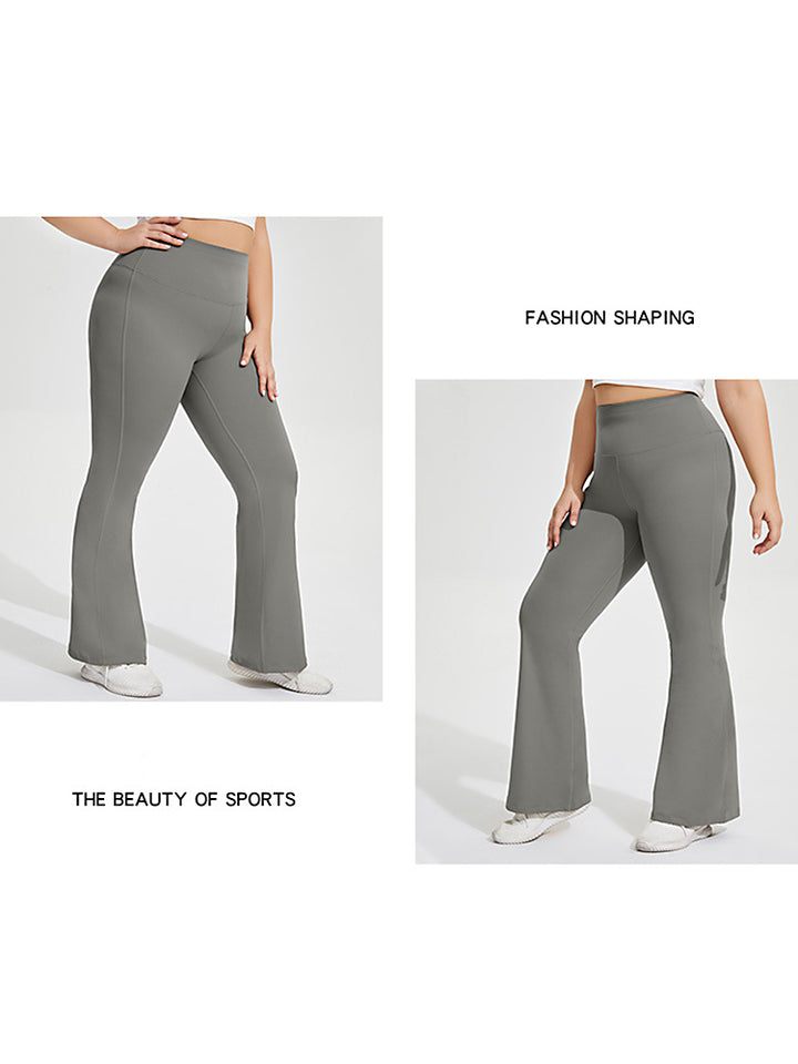 Seamless Butt-Lifting Sports Yoga Flared Trousers