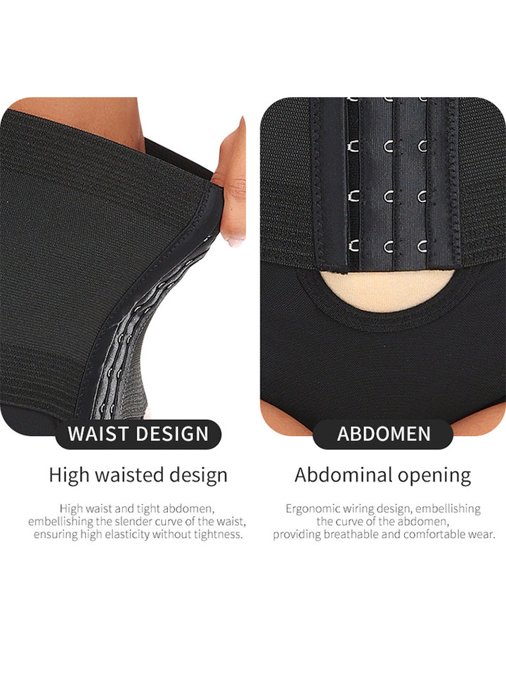 High-Waist Tummy Control Butt Lifting Shapewear Briefs with Adjustable Hip Bands