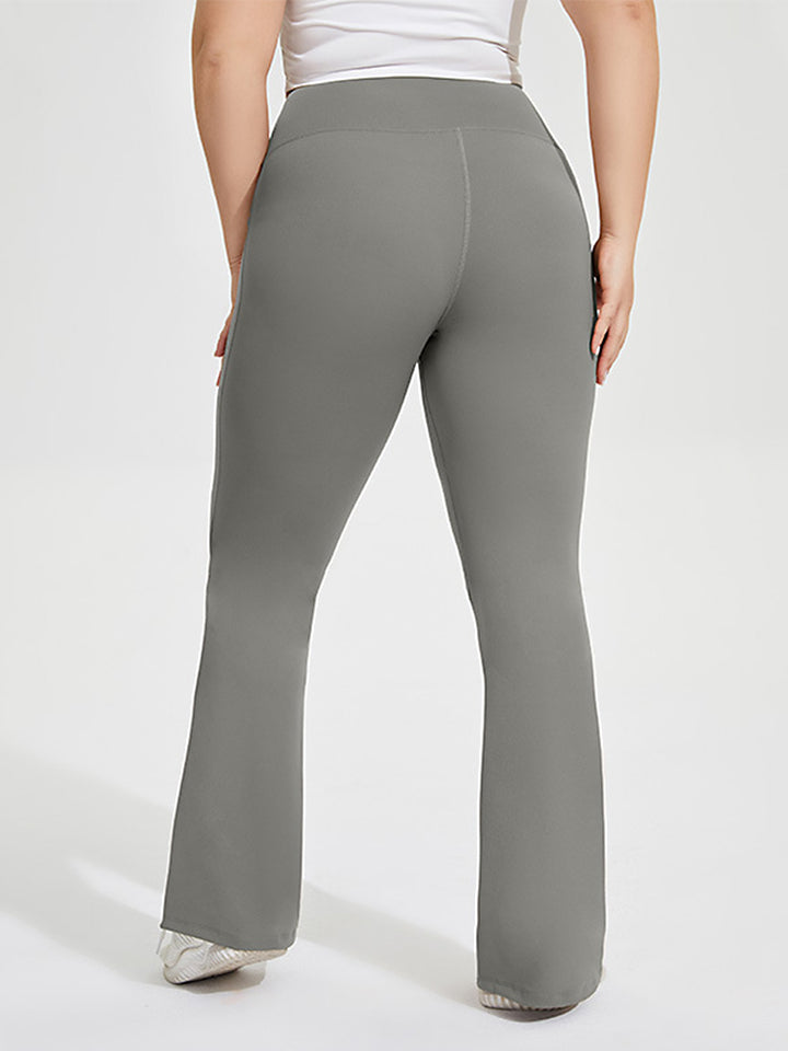 Seamless Butt-Lifting Sports Yoga Flared Trousers