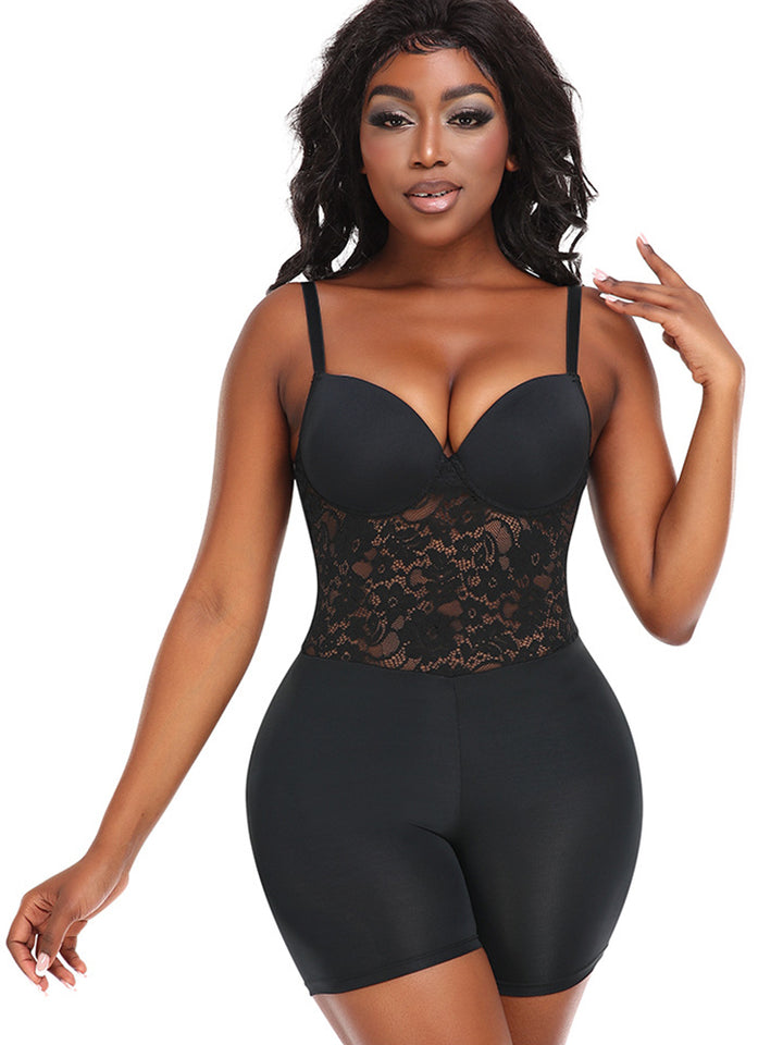 Lace Butt Enhance Body Shaperwear with Removable Padding