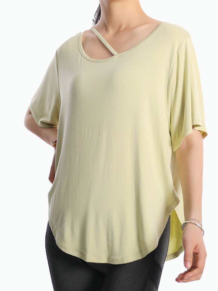 Loose-Fit Yoga and Sports Cover-Up Top