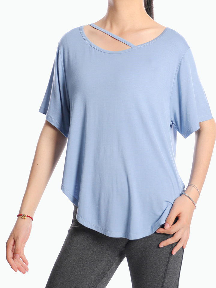 Loose-Fit Yoga and Sports Cover-Up Top