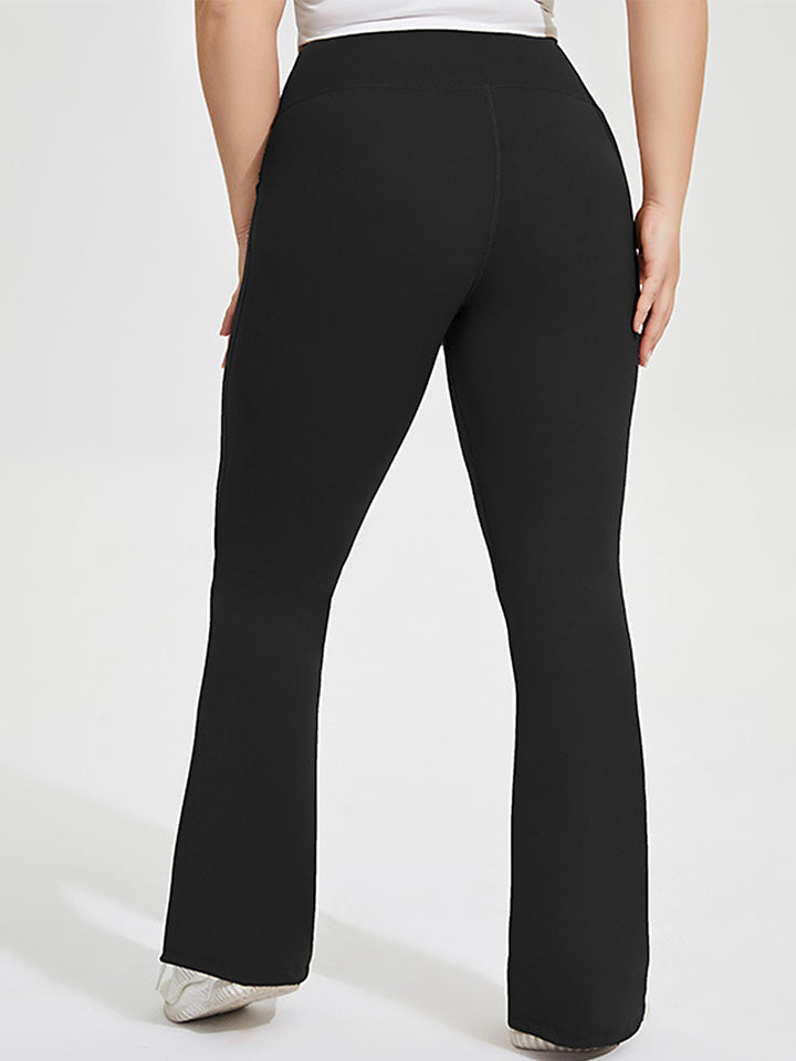 Seamless Butt-Lifting Sports Yoga Flared Trousers