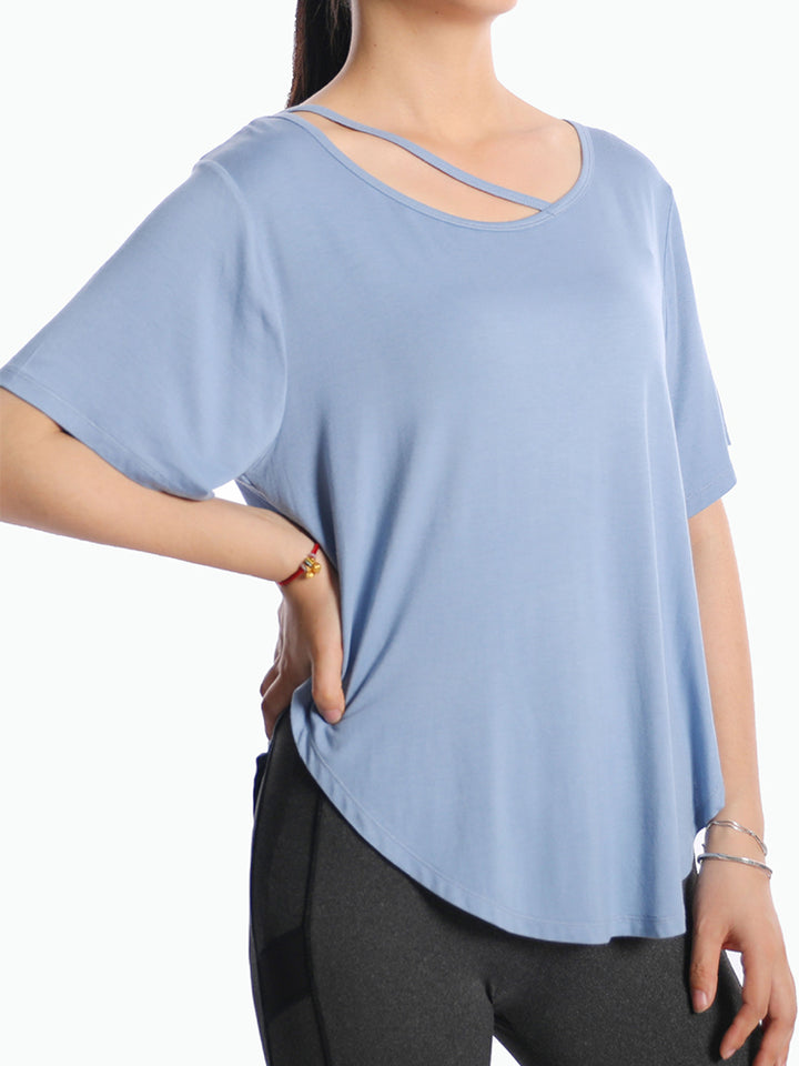 Loose-Fit Yoga and Sports Cover-Up Top