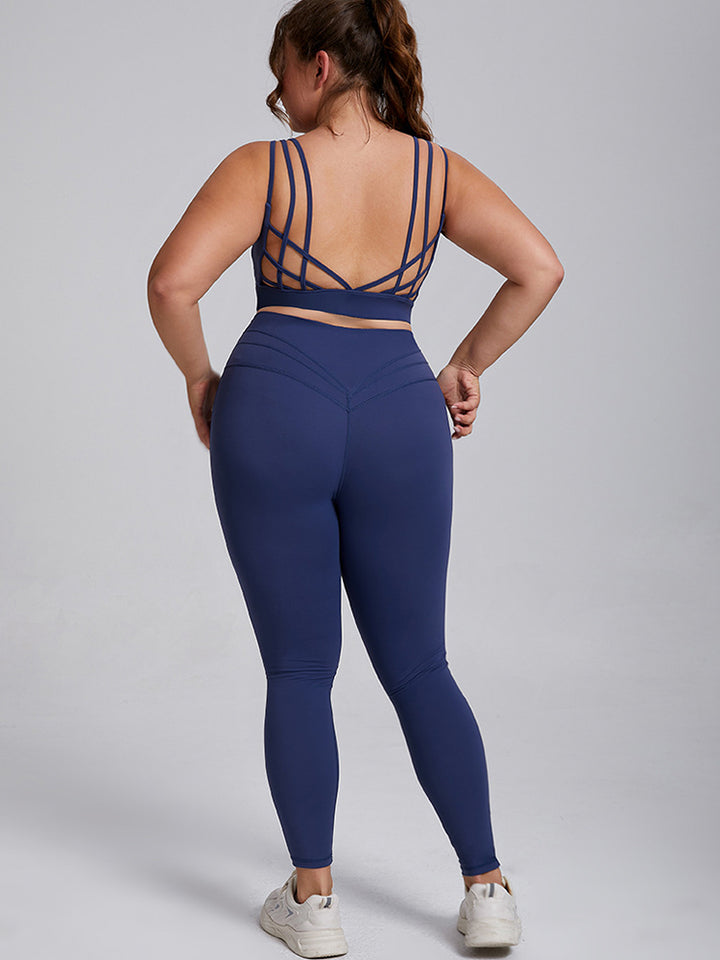 Seamless High-Waist Yoga Set-Sports Bra and Leggings for Women