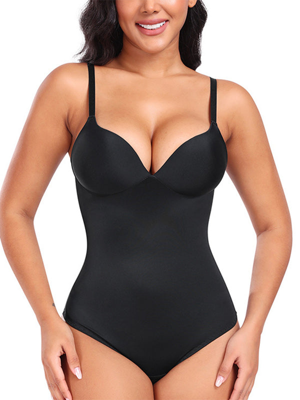 Seamless Tummy Control Push-Up Thong Bodysuit Shapewear