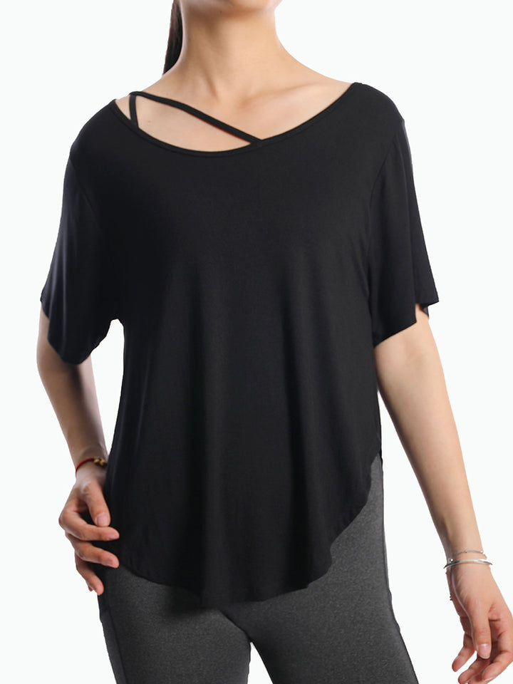 Loose-Fit Yoga and Sports Cover-Up Top