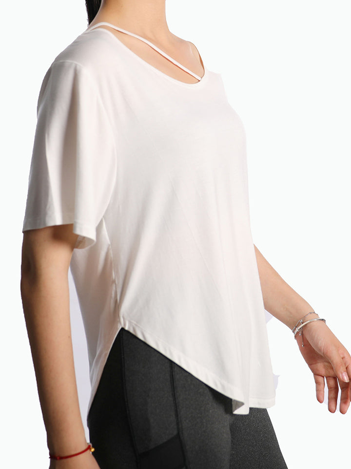 Loose-Fit Yoga and Sports Cover-Up Top