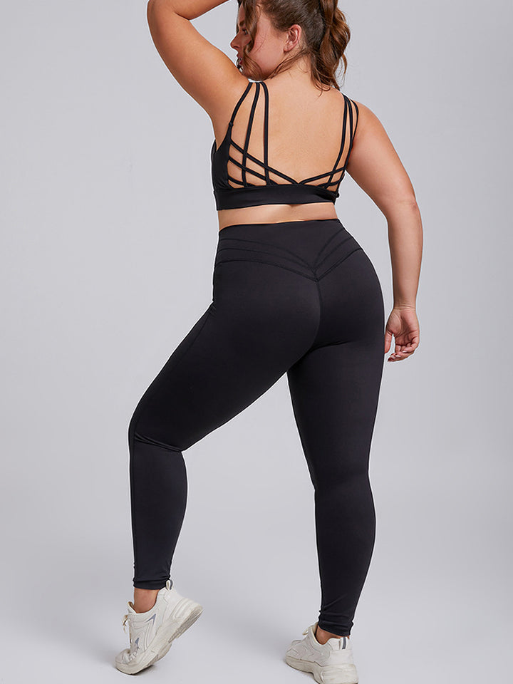 Seamless High-Waist Yoga Set-Sports Bra and Leggings for Women