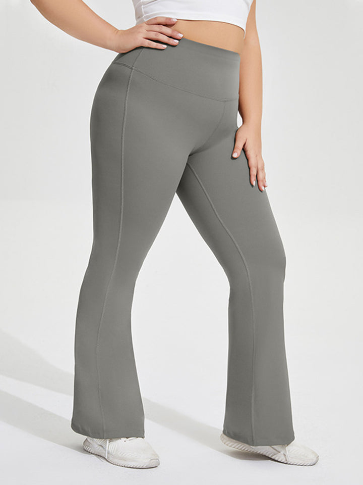 Seamless Butt-Lifting Sports Yoga Flared Trousers