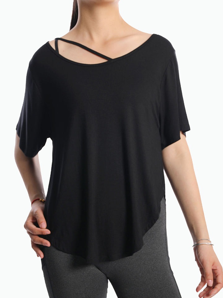 Loose-Fit Yoga and Sports Cover-Up Top