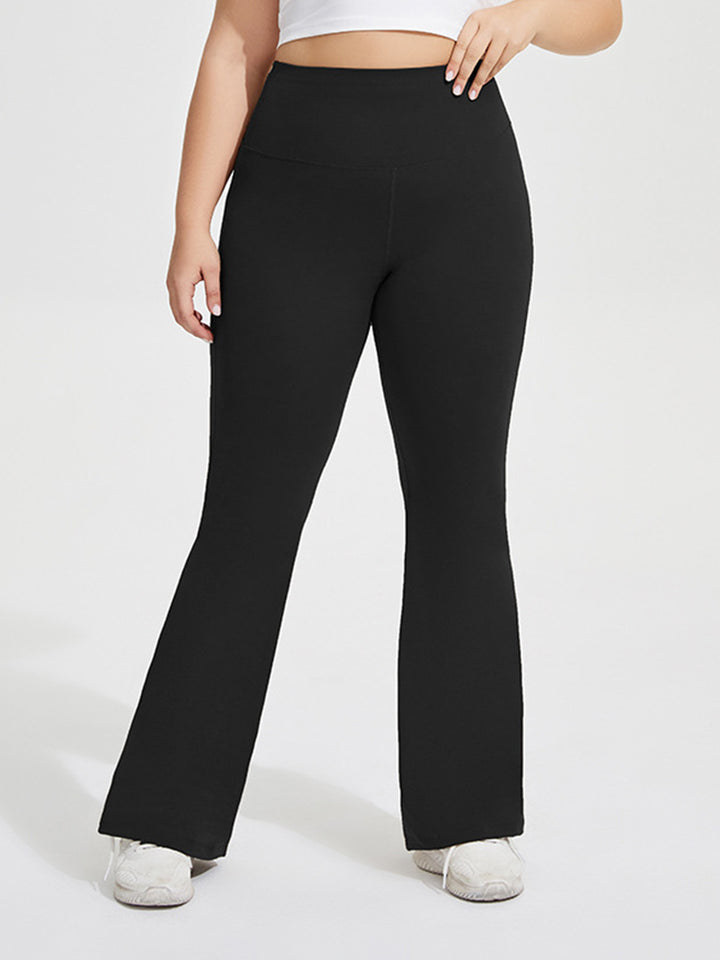 Seamless Butt-Lifting Sports Yoga Flared Trousers