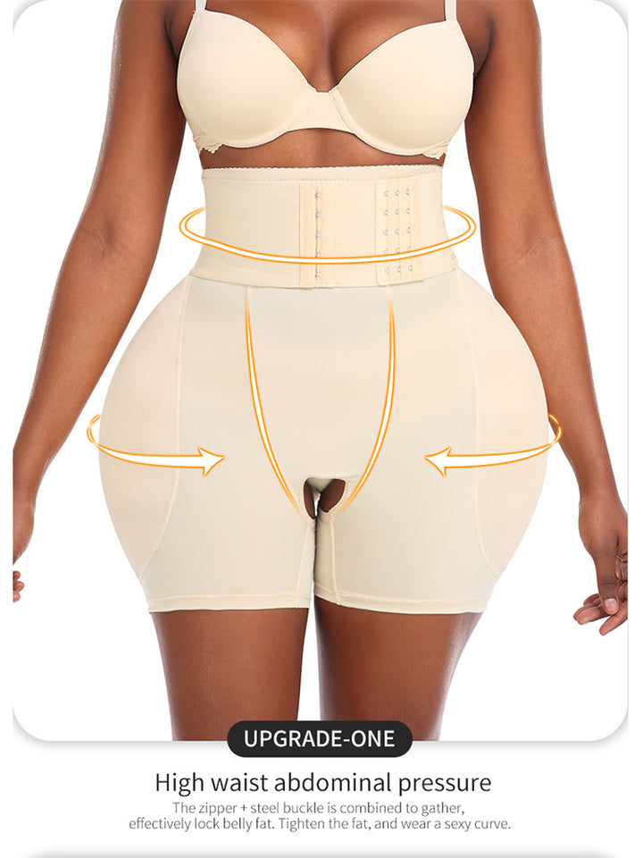 High Waist Removable Pad Butt Enhancer Tummy Control Shapewear