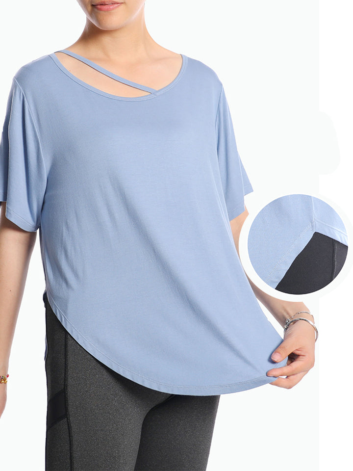 Loose-Fit Yoga and Sports Cover-Up Top