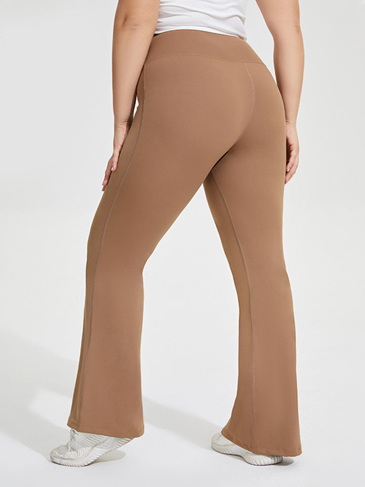 Seamless Butt-Lifting Sports Yoga Flared Trousers