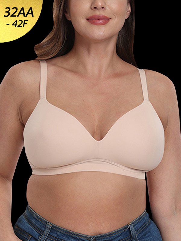 Women's Comfort Smoothing Stretch Wireless Lightly Lined Bra