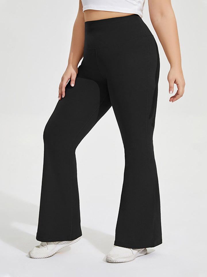 Seamless Butt-Lifting Sports Yoga Flared Trousers