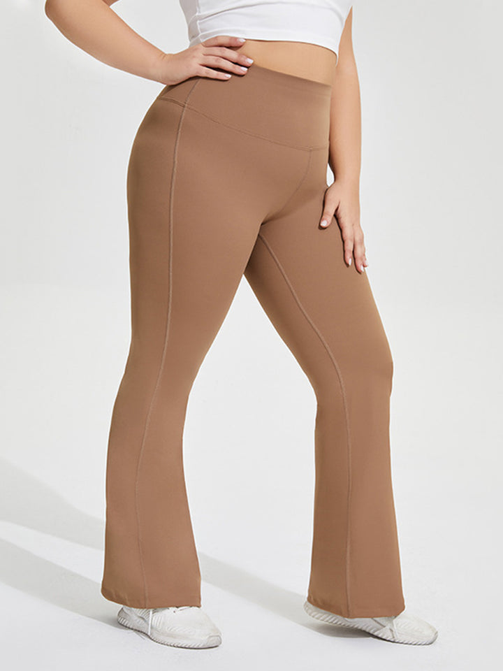 Seamless Butt-Lifting Sports Yoga Flared Trousers