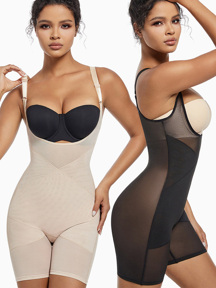 Breathable Tummy Control Hip-Lifting Body-Shaping Bodysuit