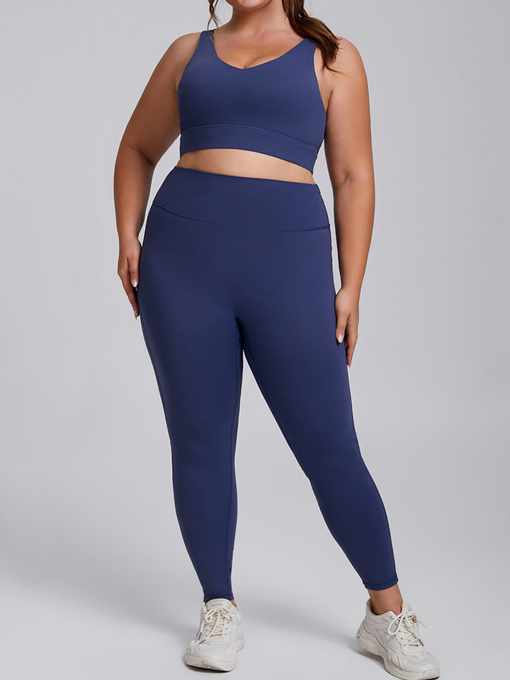 Seamless High-Waist Yoga Set-Sports Bra and Leggings for Women