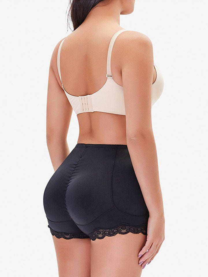 Lace Trim Hip and Butt Lifter Padded Shaper Panties