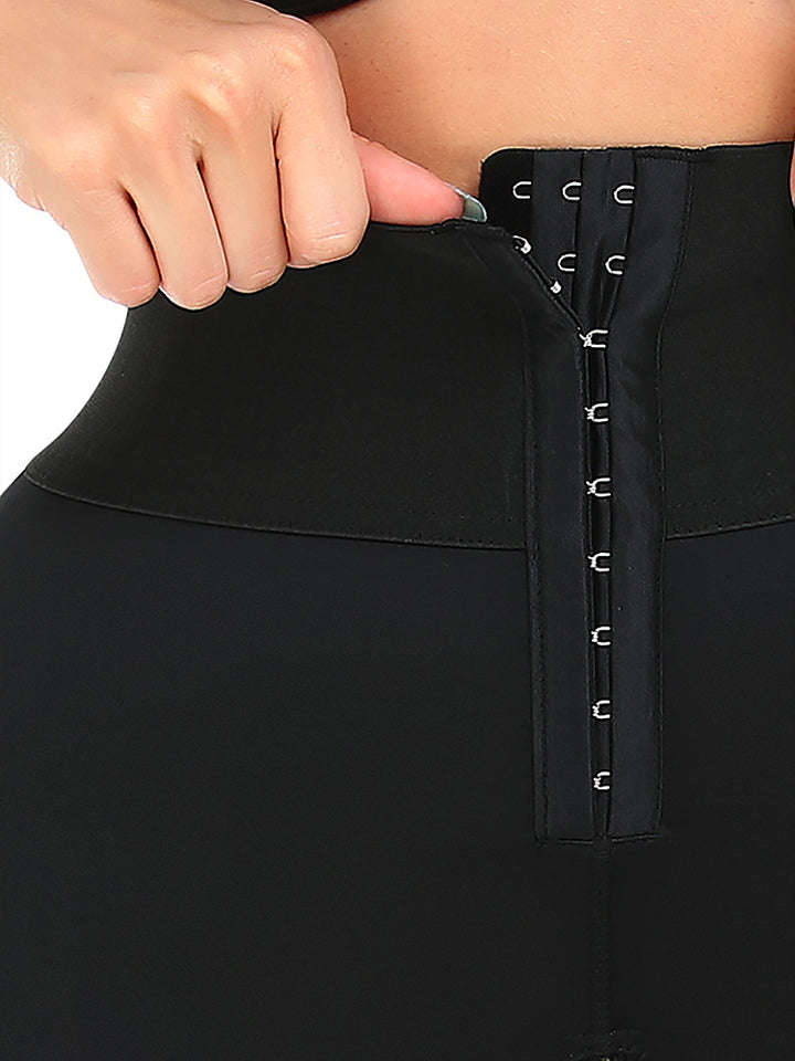 High Waist Tummy Control Zipper Open Crotch Butt Lift Shapewear