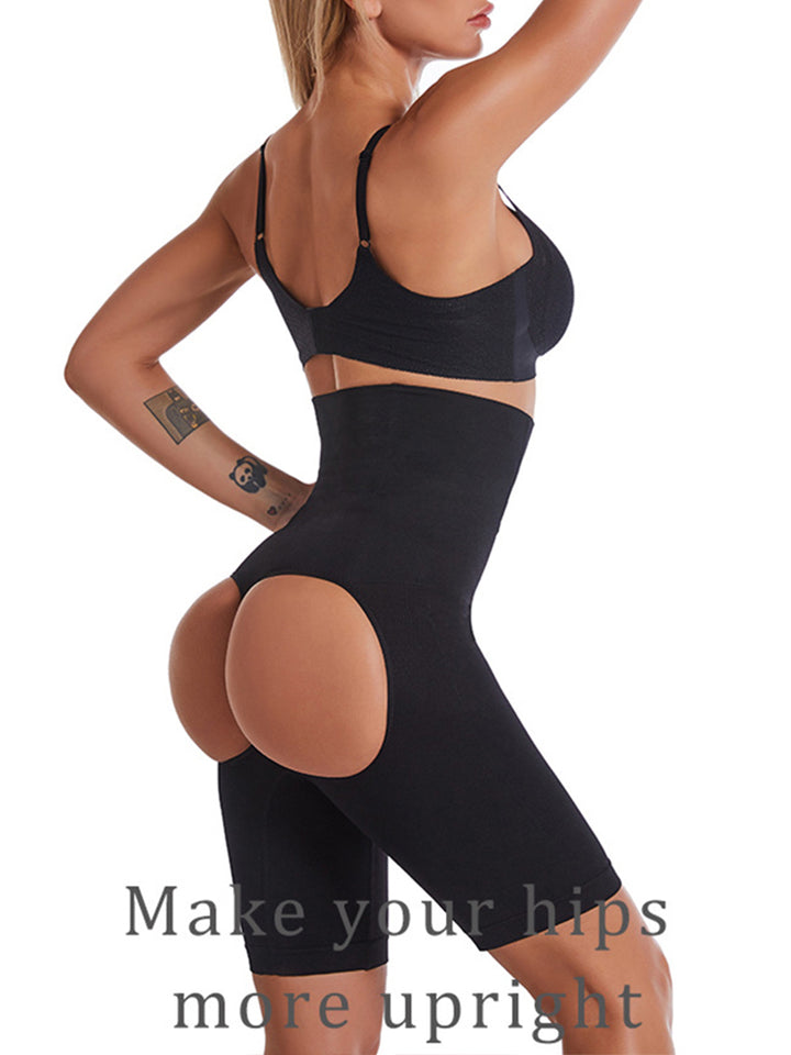 High Waist Seamless Open Buttocks Butt Lifter Boyshort Shapewear