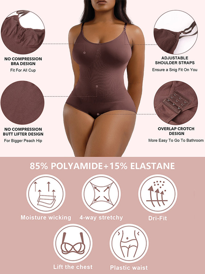 Seamless Sculpting Sling Shapewear Bodysuit