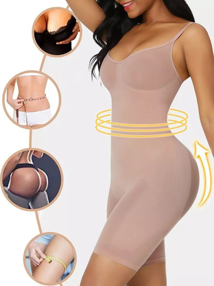 Seamless Sculpting Sling Shapewear Bodysuit