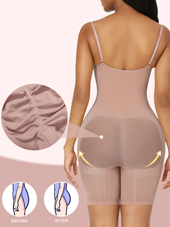 Seamless Sculpting Sling Shapewear Bodysuit