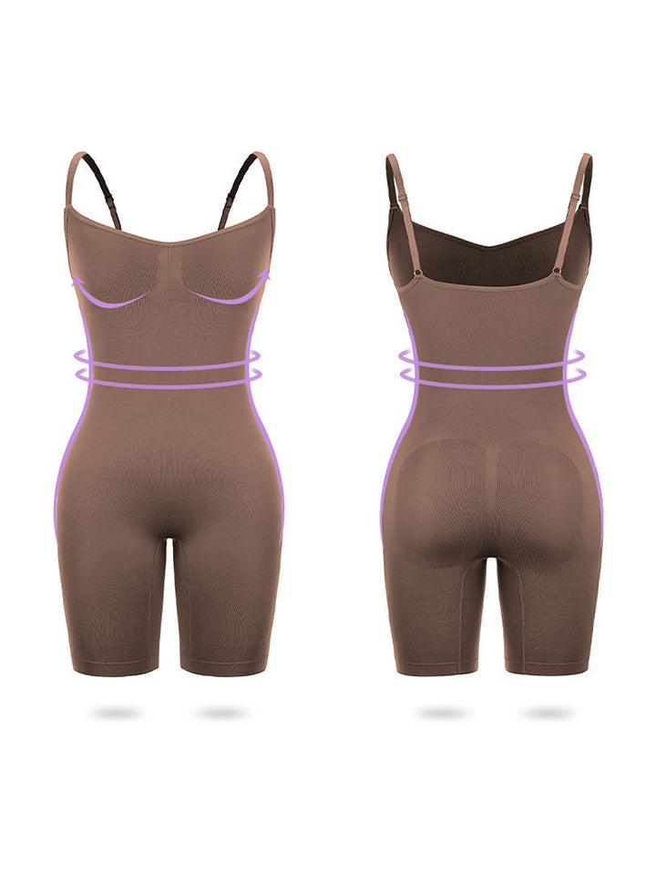 Seamless Sculpting Sling Shapewear Bodysuit