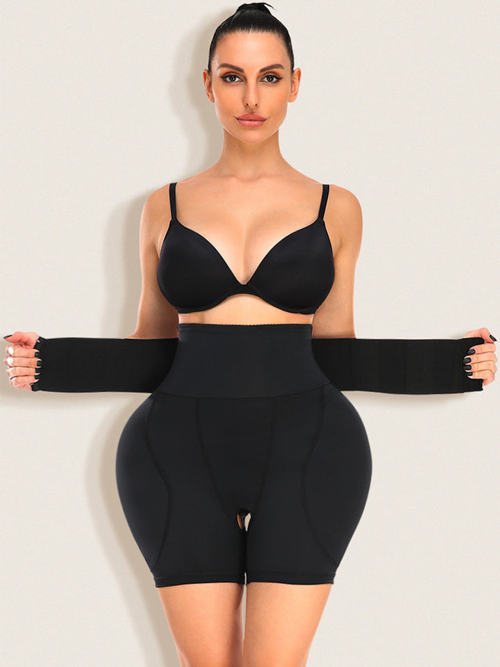 High Waist Removable Pad Butt Enhancer Tummy Control Shapewear