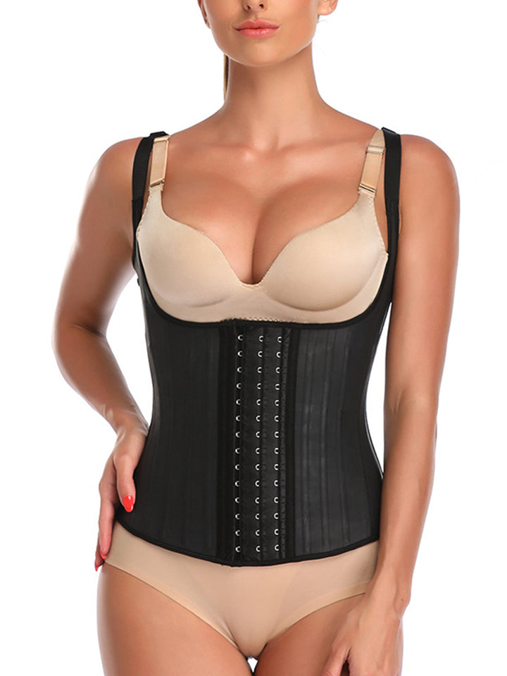 Latex Vest Waist Cincher Trainer Trimmer Girdle Workout Corset Body Shaper