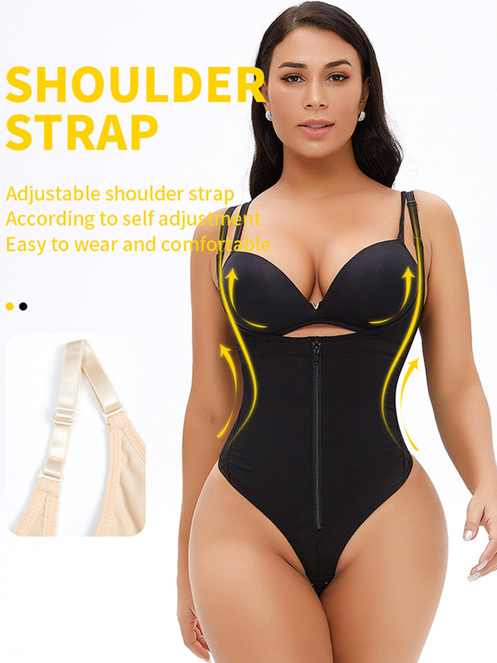 Waist Trainer Bodysuit Thong Shapewear for Women