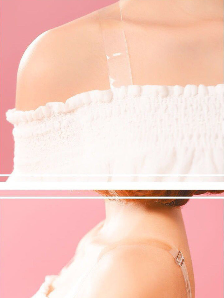 Invisible Lifting Sticker and Sheer Strap Bra Accessory