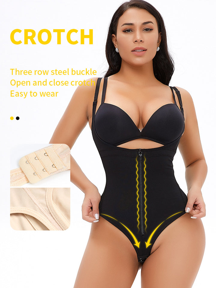 Waist Trainer Bodysuit Thong Shapewear for Women