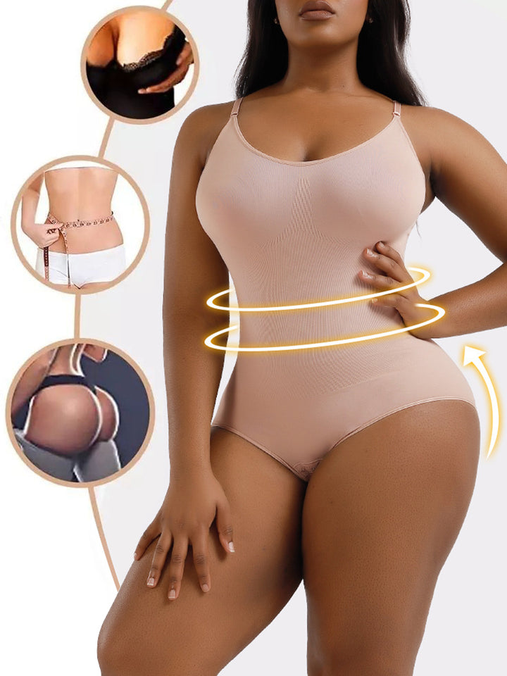 Seamless Sculpting Sling Shapewear Bodysuit