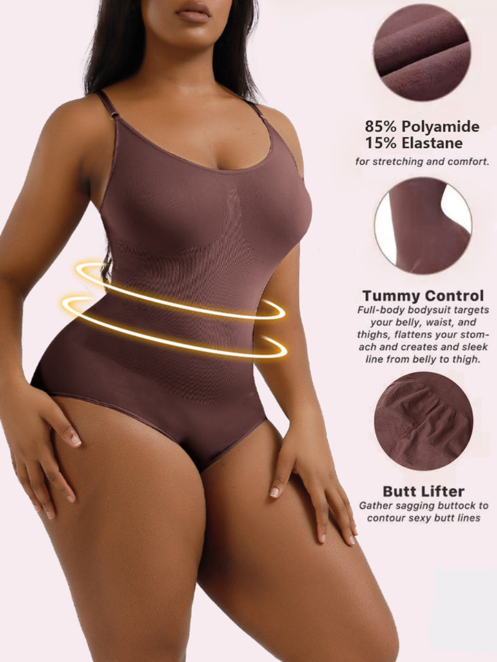 Seamless Sculpting Sling Shapewear Bodysuit