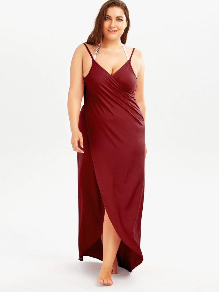 Plus Size Convertible Beach Cover Up Wrap Dress