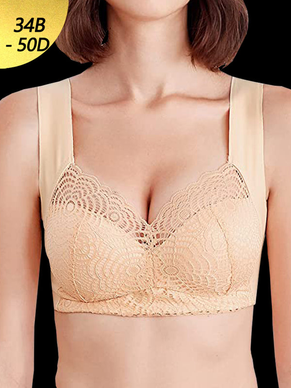 Seamless Comfort Sleep Wireless Bras Lace Tank Top