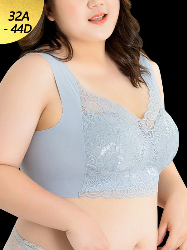 Lace Seamless Soft Sleep Bra without Underwire