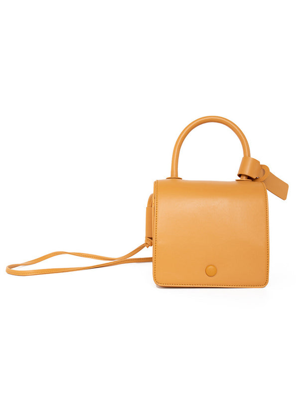 Women's Solid Color Vintage PU Leather Crossbody Bags