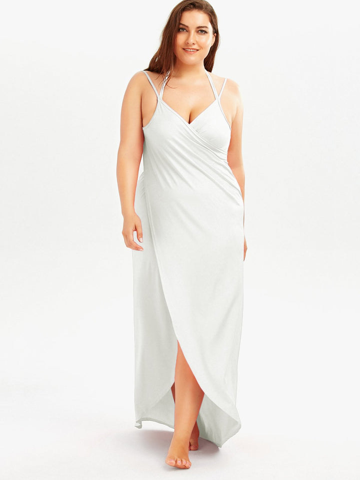 Plus Size Convertible Beach Cover Up Wrap Dress