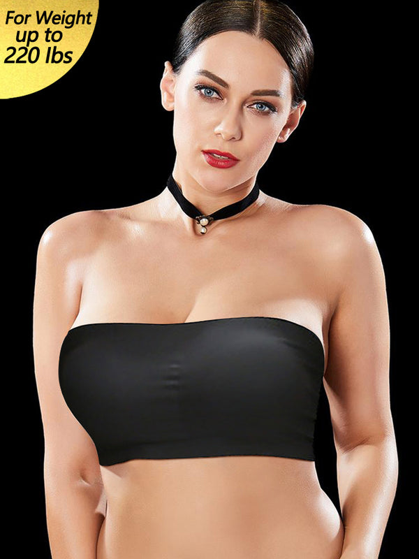 Seamless Bandeau Soft Padded Strapless Tube Top Bra