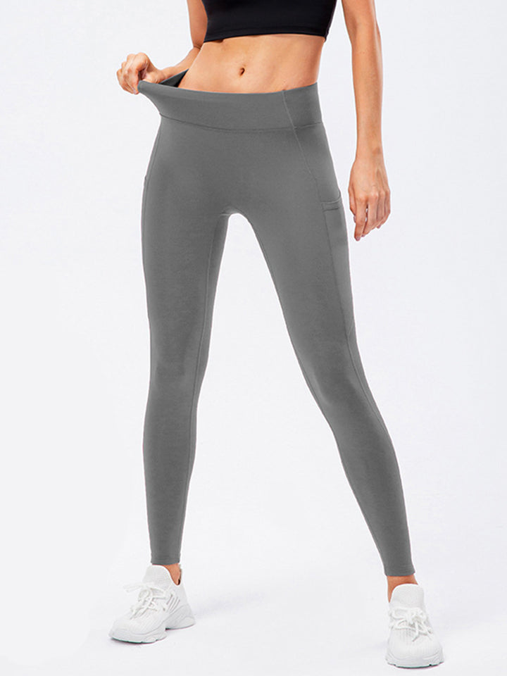 High Waist Fleece Yoga Fitness Thermal Bottoms