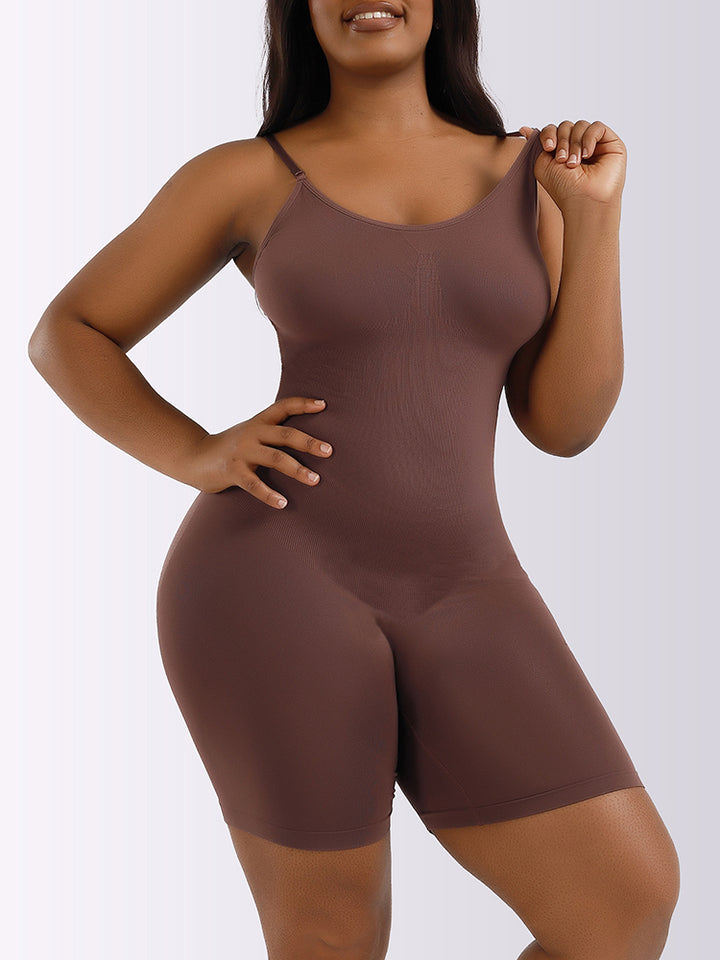 Seamless Sculpting Sling Shapewear Bodysuit