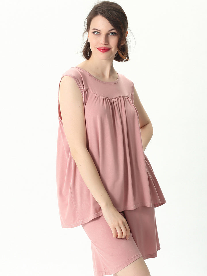 Plus Size Soft Sleeveless Sleepwears Loungewear Sets